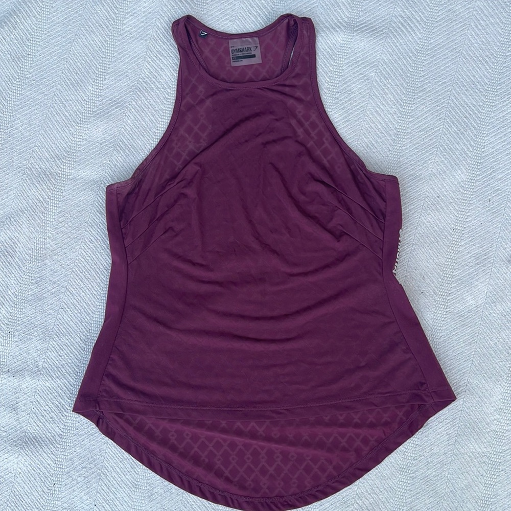 Gymshark geometric mesh tank top